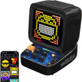 Ditoo Retro Pixel Art Game Bluetooth Speaker with 16X16 LED App Controlled Front Screen (Black)