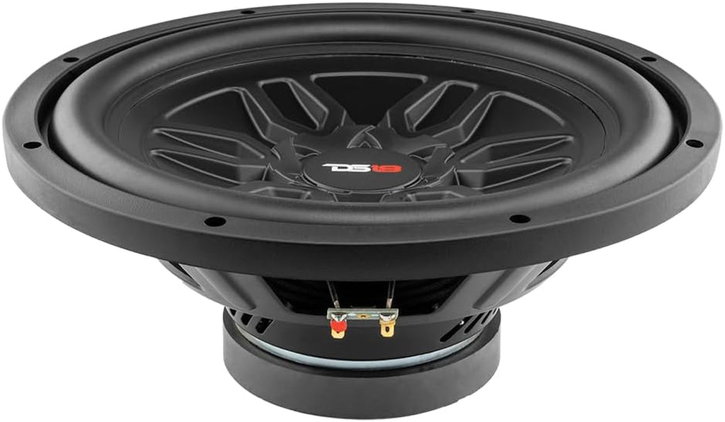 SLC-MD12 Subwoofer in Black - 12-Inch Speaker, 500W Max Power, 250W RMS Power, ACCAW 4 Layer Voice Coil, Black Steel Frame, SVC, 4 Ohm Impedance, Ferrite Magnet (1 Speaker)
