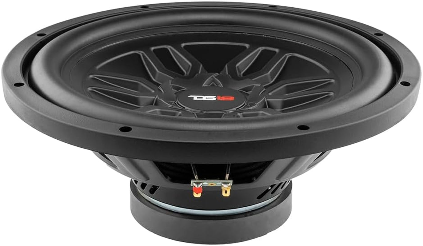SLC-MD12 Subwoofer in Black - 12-Inch Speaker, 500W Max Power, 250W RMS Power, ACCAW 4 Layer Voice Coil, Black Steel Frame, SVC, 4 Ohm Impedance, Ferrite Magnet (1 Speaker)