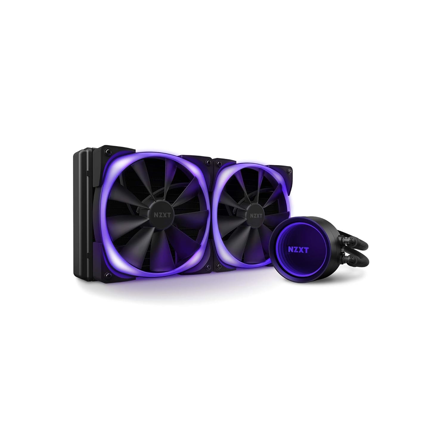 Kraken X63 RGB Black - All-In-One RGB CPU Liquid Cooler with RGB Fans - Infinity Mirror Design - Powered by CAM