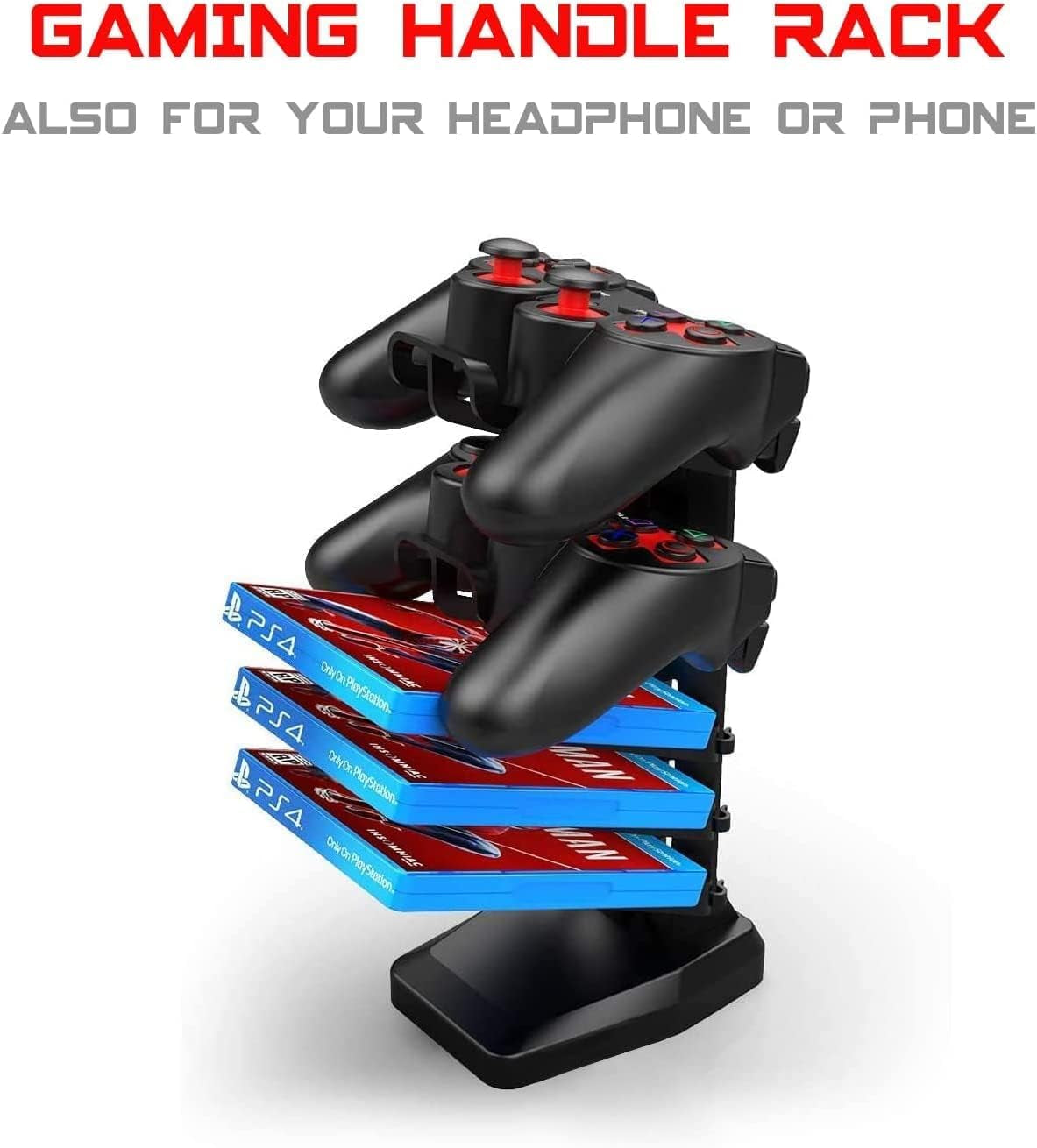 Gaming Desk 63 Inch, Ergonomic Gamer Computer Desk with Mouse Pad, PC Gaming Tables with Gaming Handle Rack, Cup Holder Headphone Hook